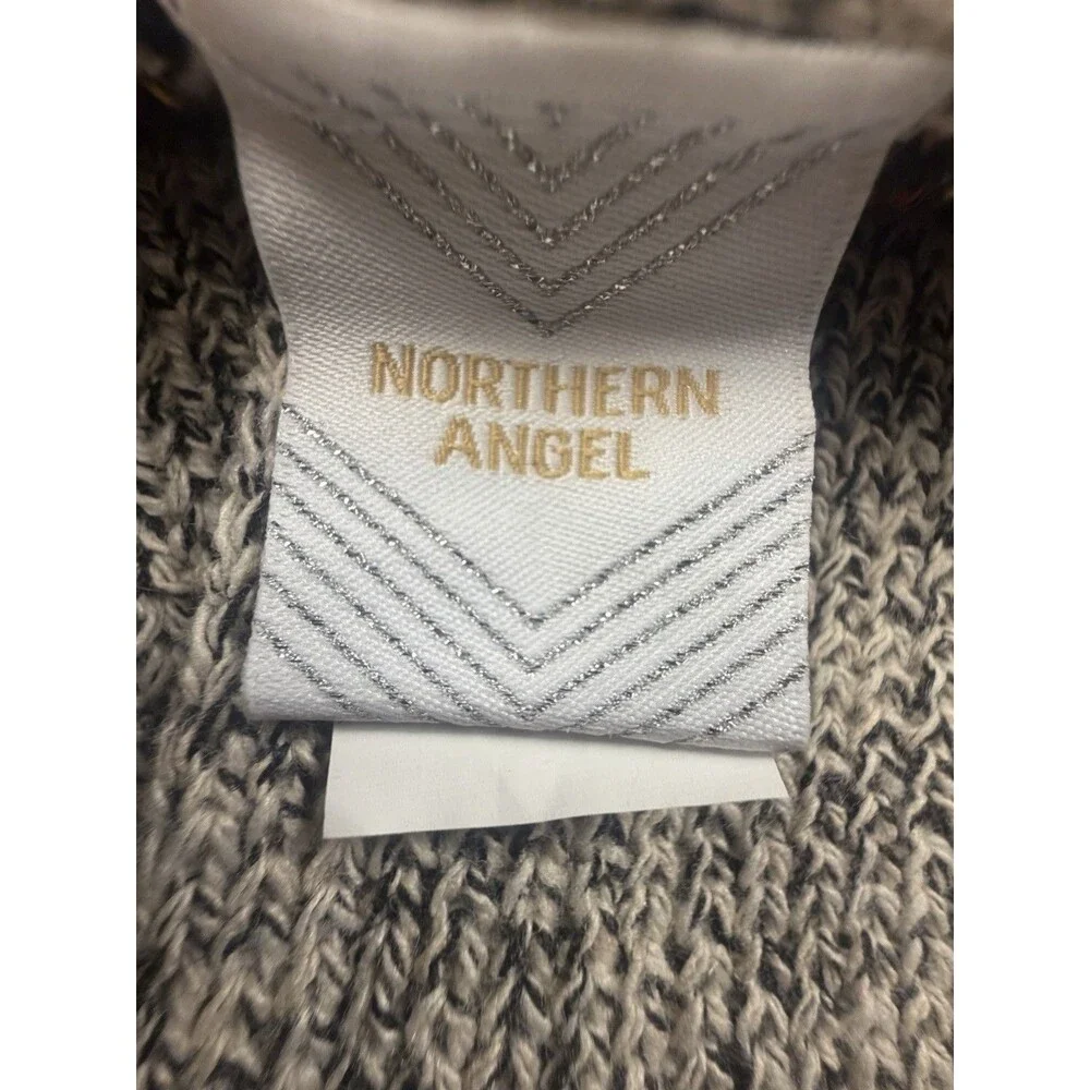 Northern Angel Cardigan Womens Medium Oatmeal Southwestern Aztec Duster EUC XL